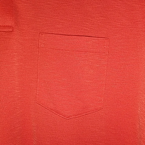 NWOT Ocean & Coast Orange polo pocket large shirt - Picture 4 of 4